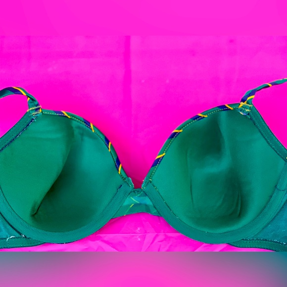 BRA,CORSET,TWO GARTERS JESSICA SIMPSON denim alike NEW WITH TAGS 34/36 C - Picture 7 of 16